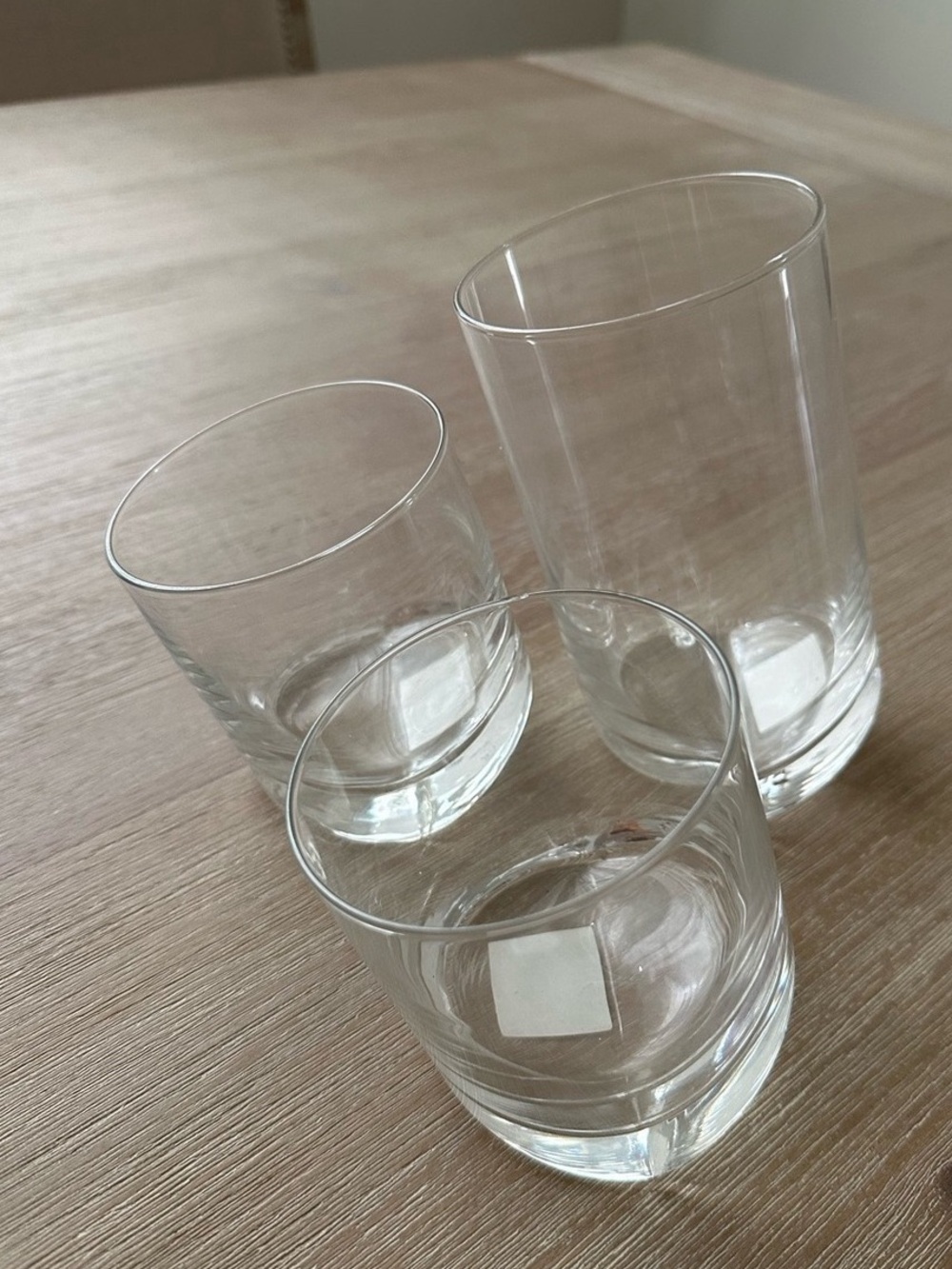 Clear Glass Tumbler Set - Transparent Drinking Glasses